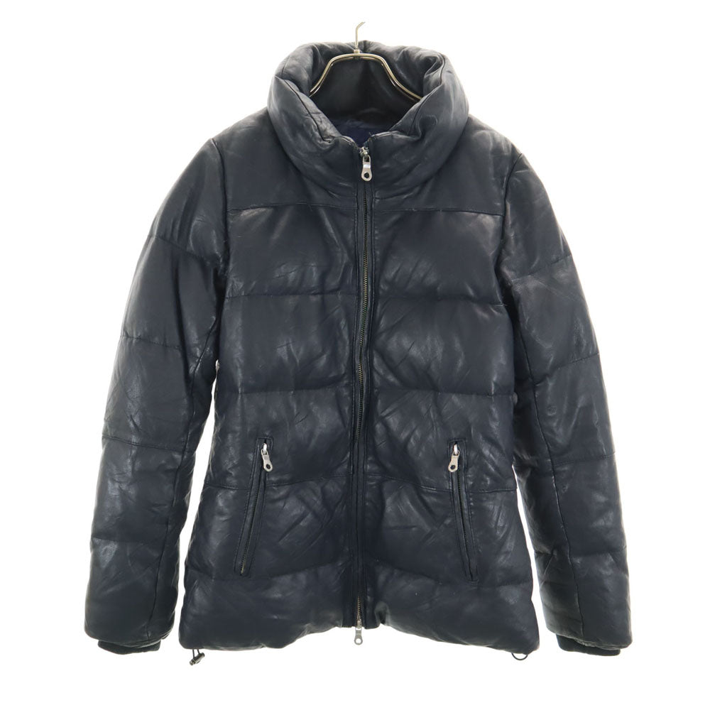 アヴィレックス 6251030 羊革 レザー ダウンジャケット S 濃紺 AVIREX レディース