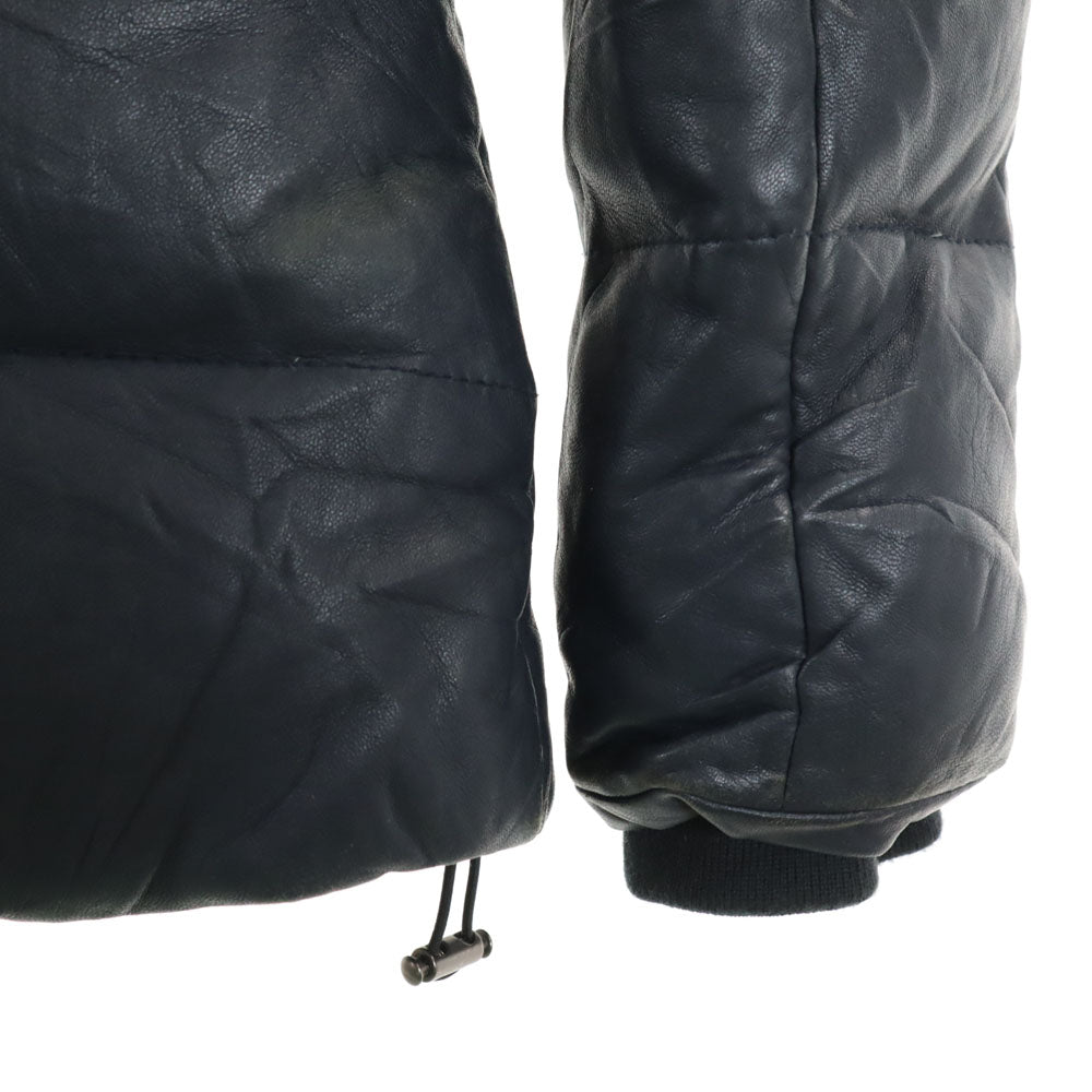 アヴィレックス 6251030 羊革 レザー ダウンジャケット S 濃紺 AVIREX レディース