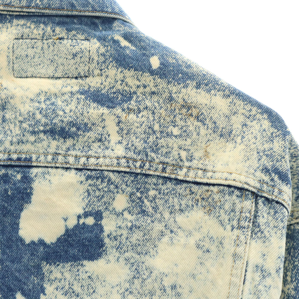 Levi's リーバイス 90s 70507-0214 オールド USA製 ブリーチ加工 デニムジャケット XS ブルー ハンドウォーマポケット付き メンズ
