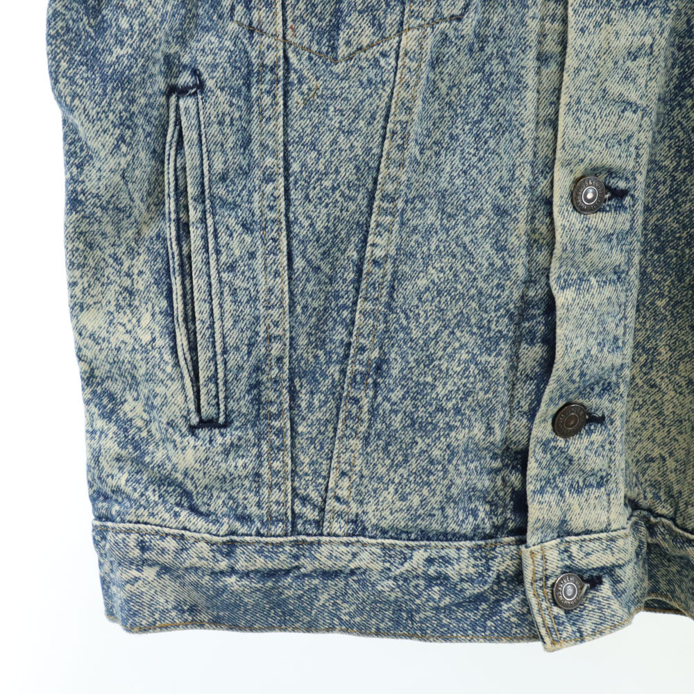 Levi's リーバイス 90s 70507-0214 オールド USA製 ブリーチ加工 デニムジャケット XS ブルー ハンドウォーマポケット付き メンズ