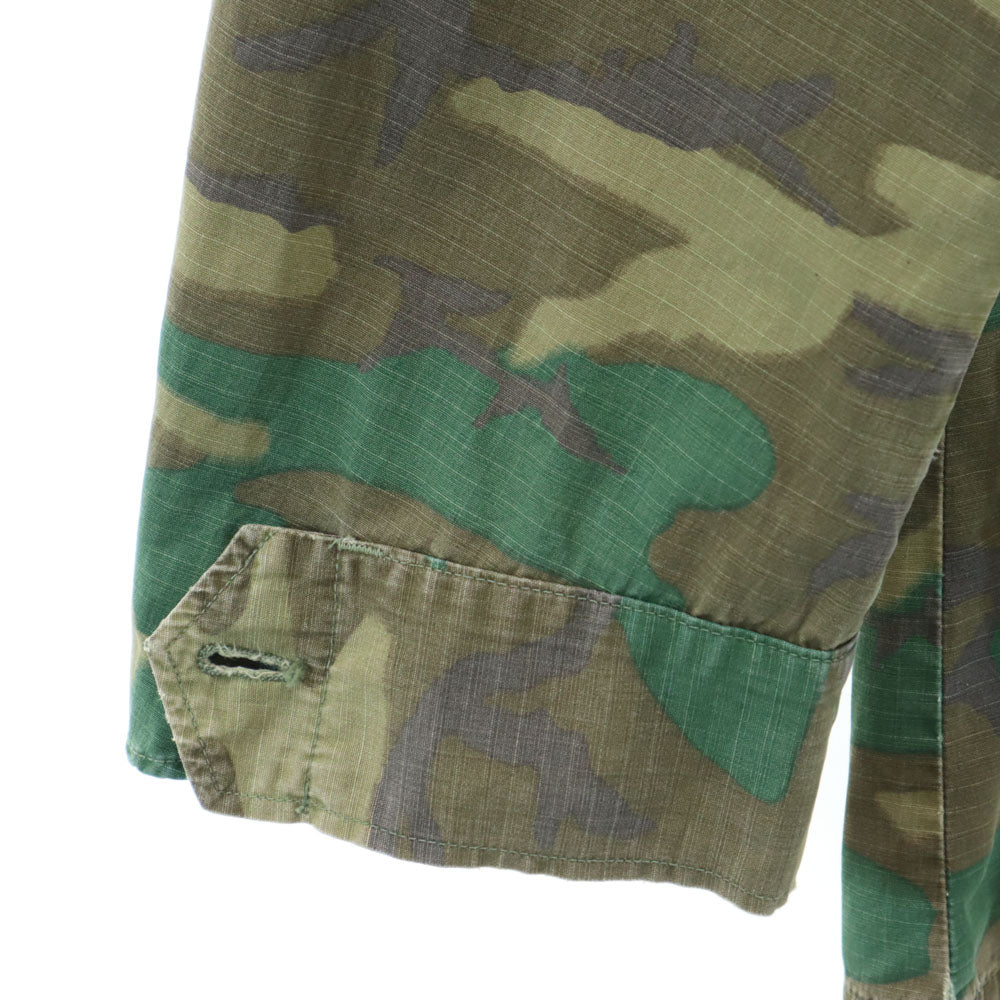 US ARMY アメリカ軍 60s ヴィンテージ DSA 5th アルファ社製 迷彩柄 ジャングルファティーグ ミリタリージャケット カーキ ウッドランド メンズ