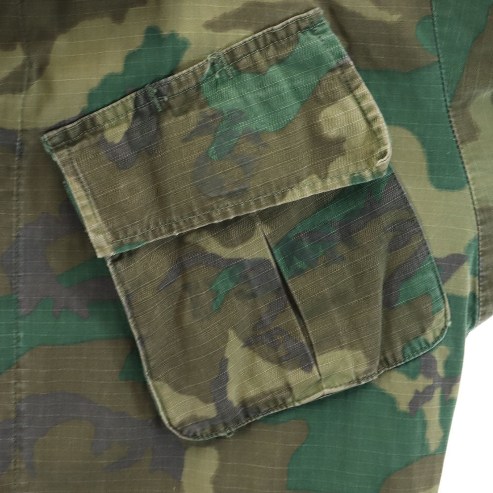 US ARMY アメリカ軍 60s ヴィンテージ DSA 5th アルファ社製 迷彩柄 ジャングルファティーグ ミリタリージャケット カーキ ウッドランド メンズ