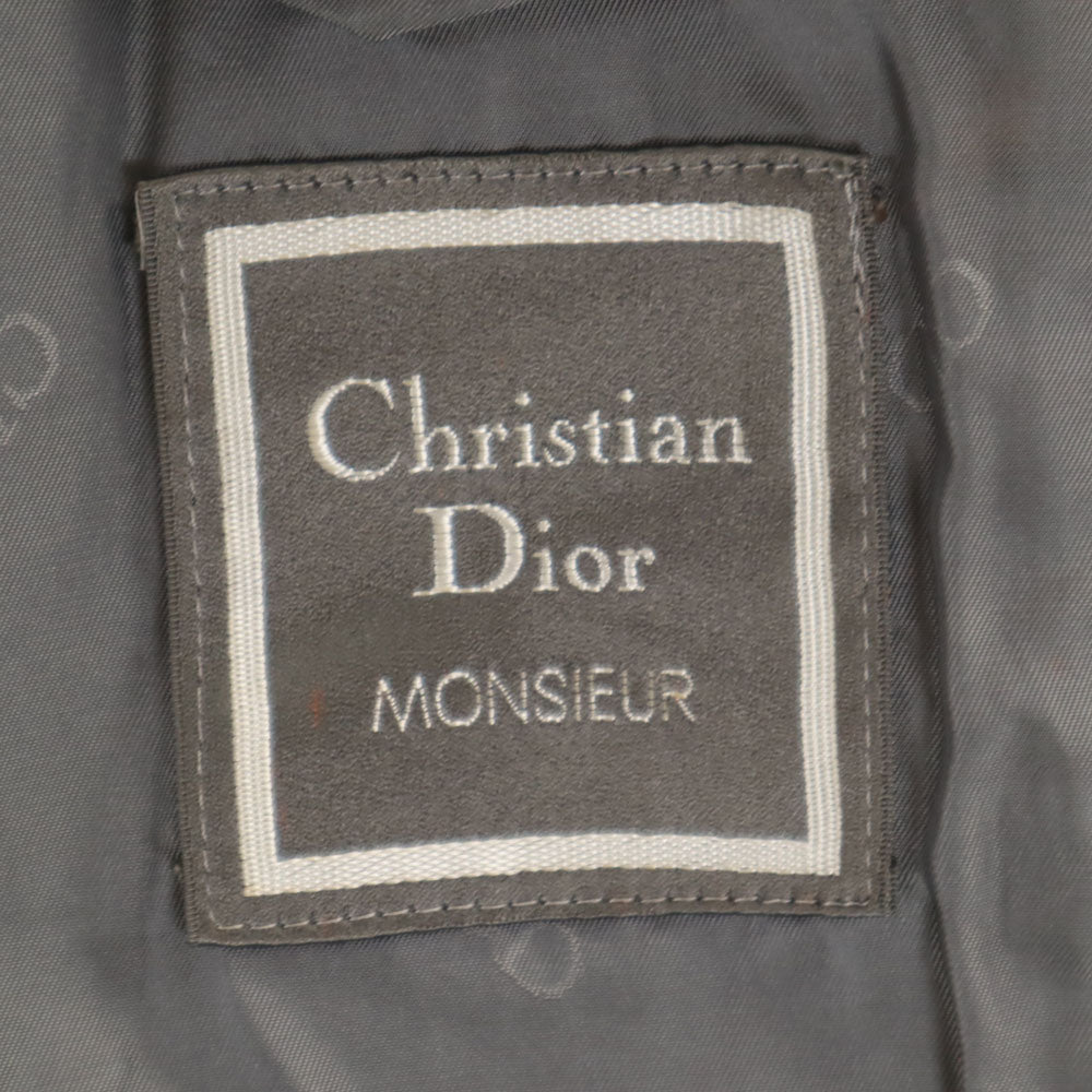 Christian Dior MONSIEUR クリスチャンディオール ムッシュ 90s オールド ビーバーウール コート M チャコールグレー メンズ