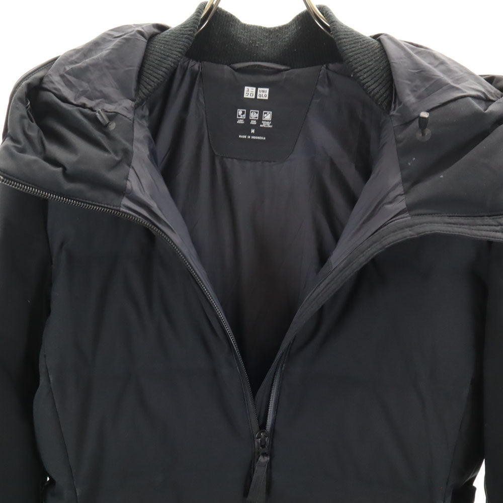 UNIQLO ユニクロ シームレス ダウンコート M ブラック系 レディース