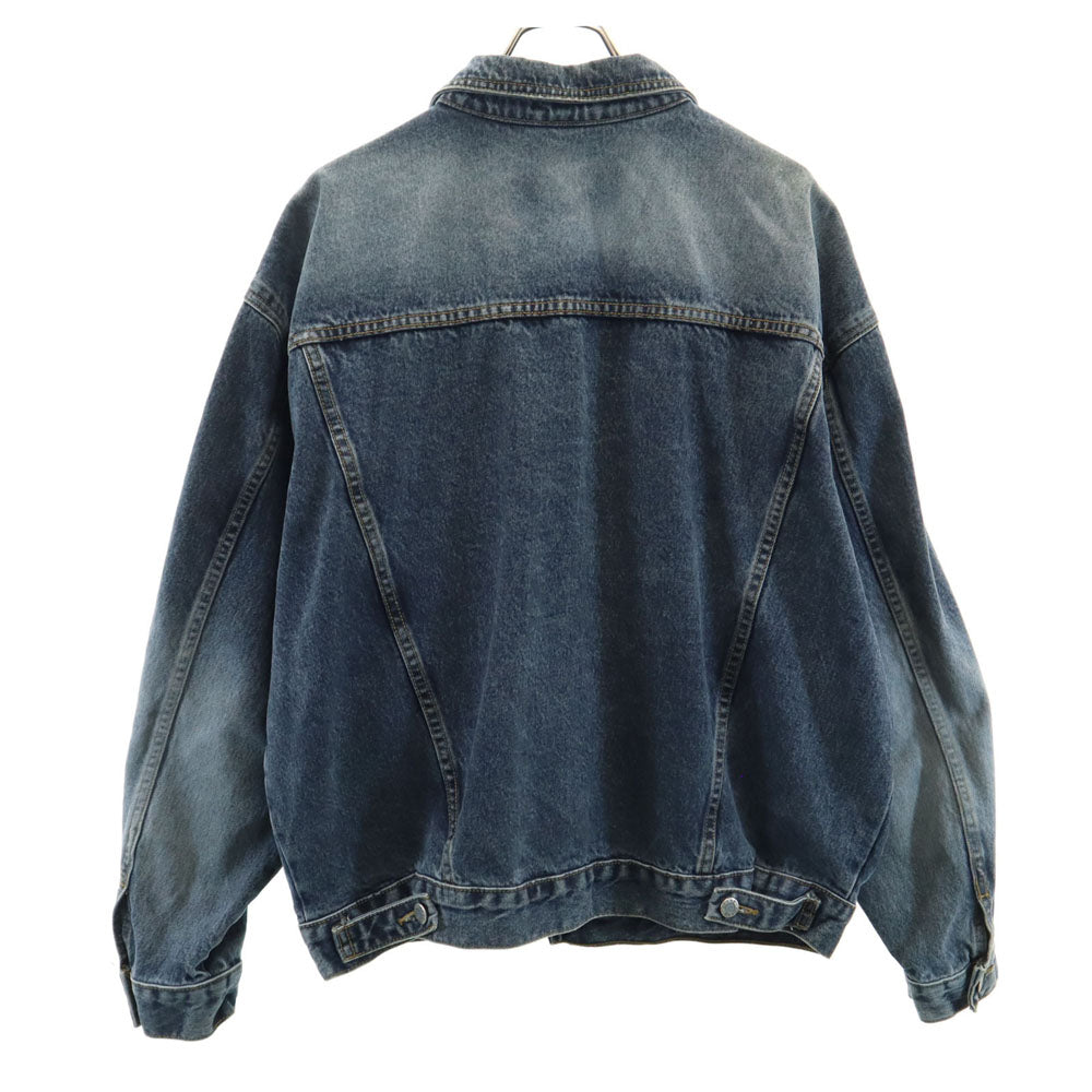 GUESS JEANS ゲスジーンズ 90s オールド カナダ製 デニムジャケット L ブルーグレージュ メンズ