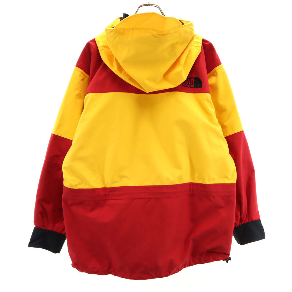THE NORTH FACE ザノースフェイス 90s オールド 日本製 NP-2186 GORE-TEX コーデュラプラス ナイロンジャケット L レッド×イエロー フーディー アウトドア ツートンカラー メンズ