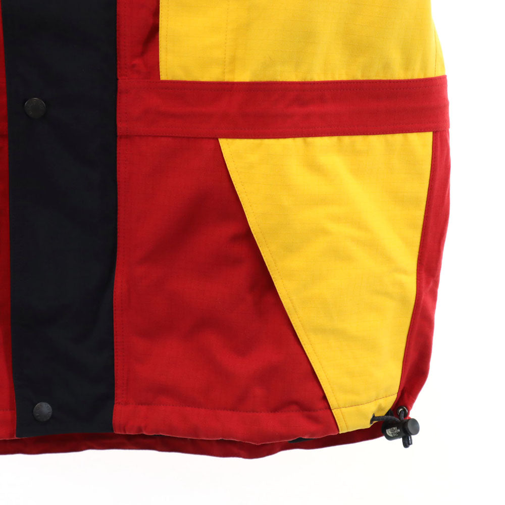 THE NORTH FACE ザノースフェイス 90s オールド 日本製 NP-2186 GORE-TEX コーデュラプラス ナイロンジャケット L レッド×イエロー フーディー アウトドア ツートンカラー メンズ