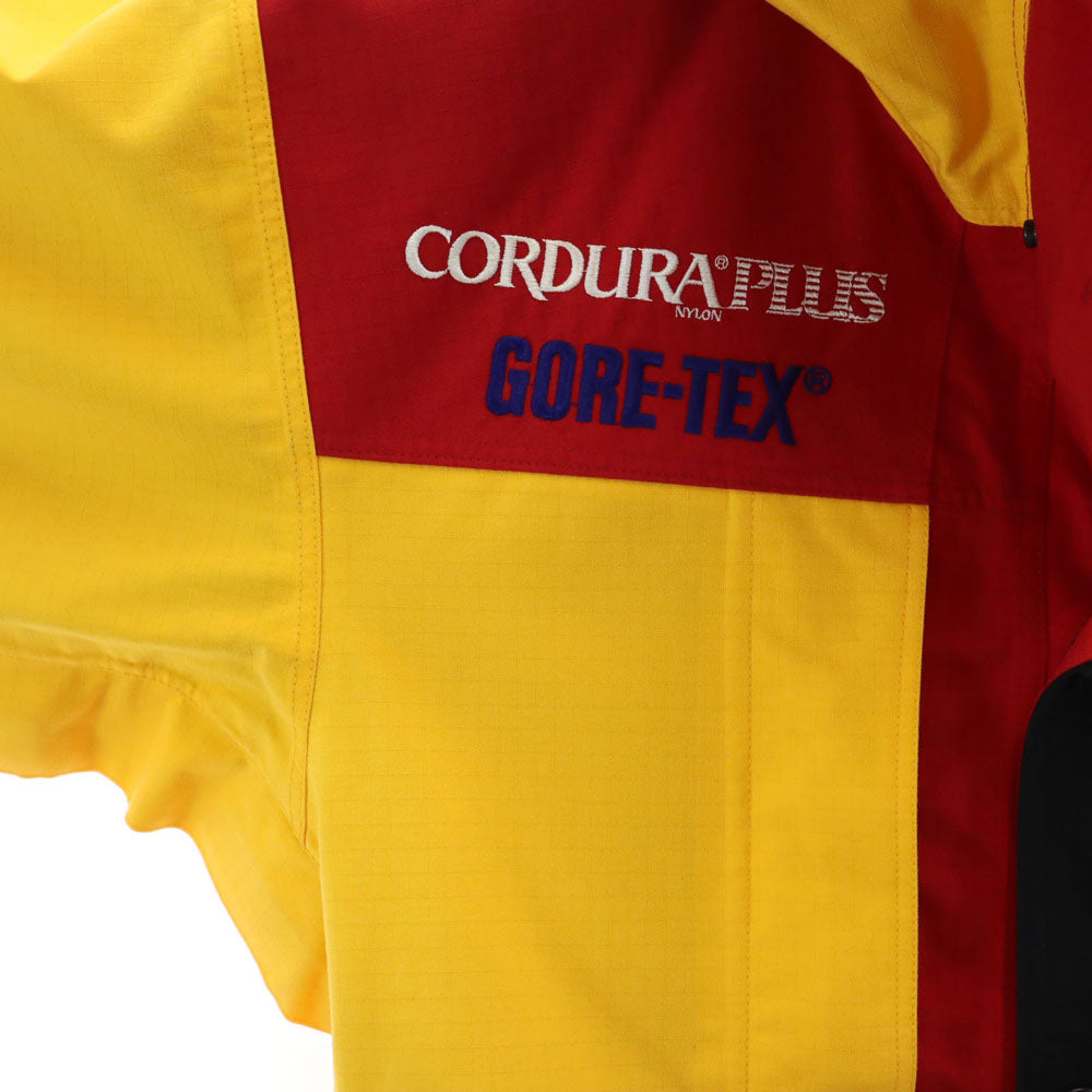 THE NORTH FACE ザノースフェイス 90s オールド 日本製 NP-2186 GORE-TEX コーデュラプラス ナイロンジャケット L レッド×イエロー フーディー アウトドア ツートンカラー メンズ