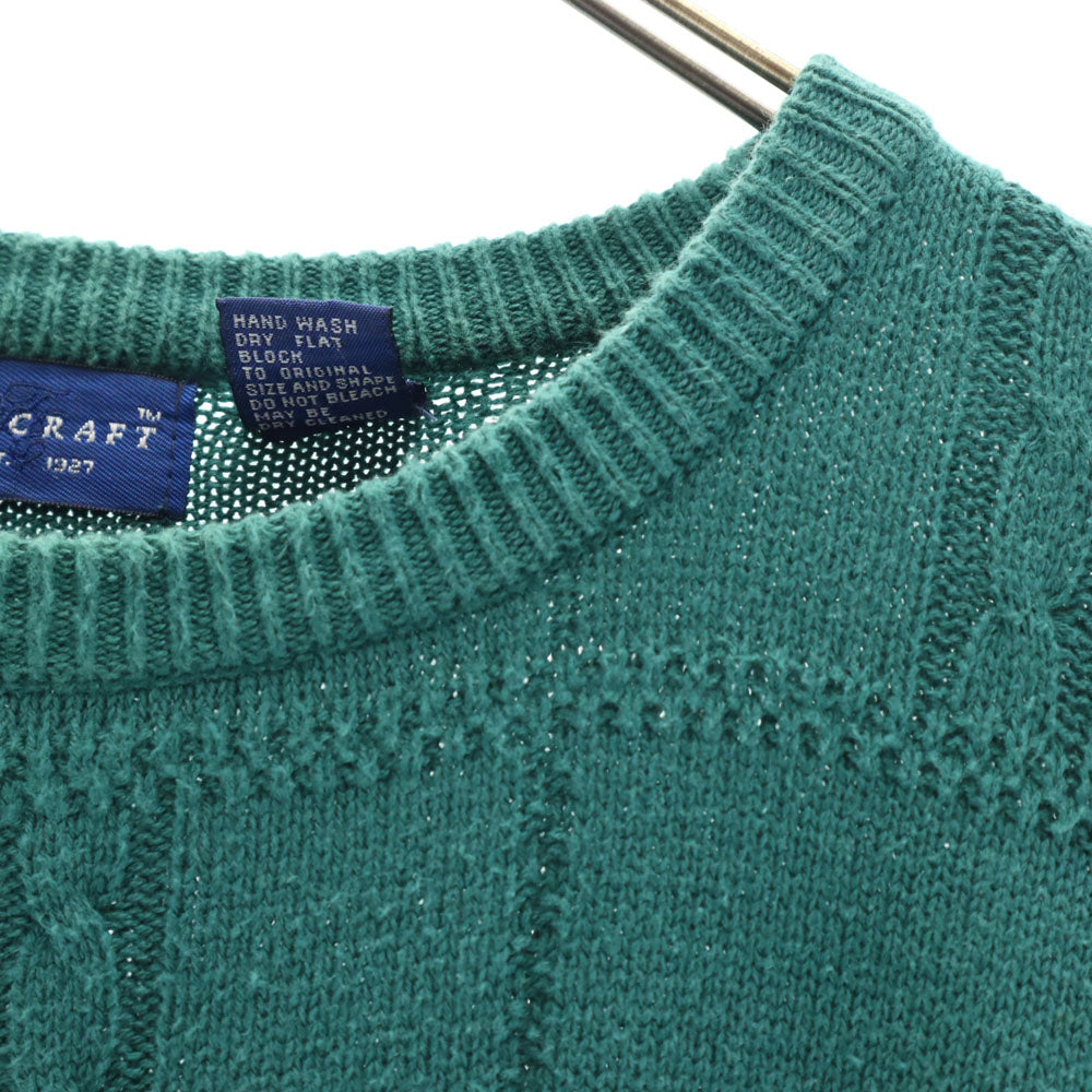 TOWNCRAFT タウンクラフト 90s オールド 長袖 セーター XL グリーン ニット メンズ