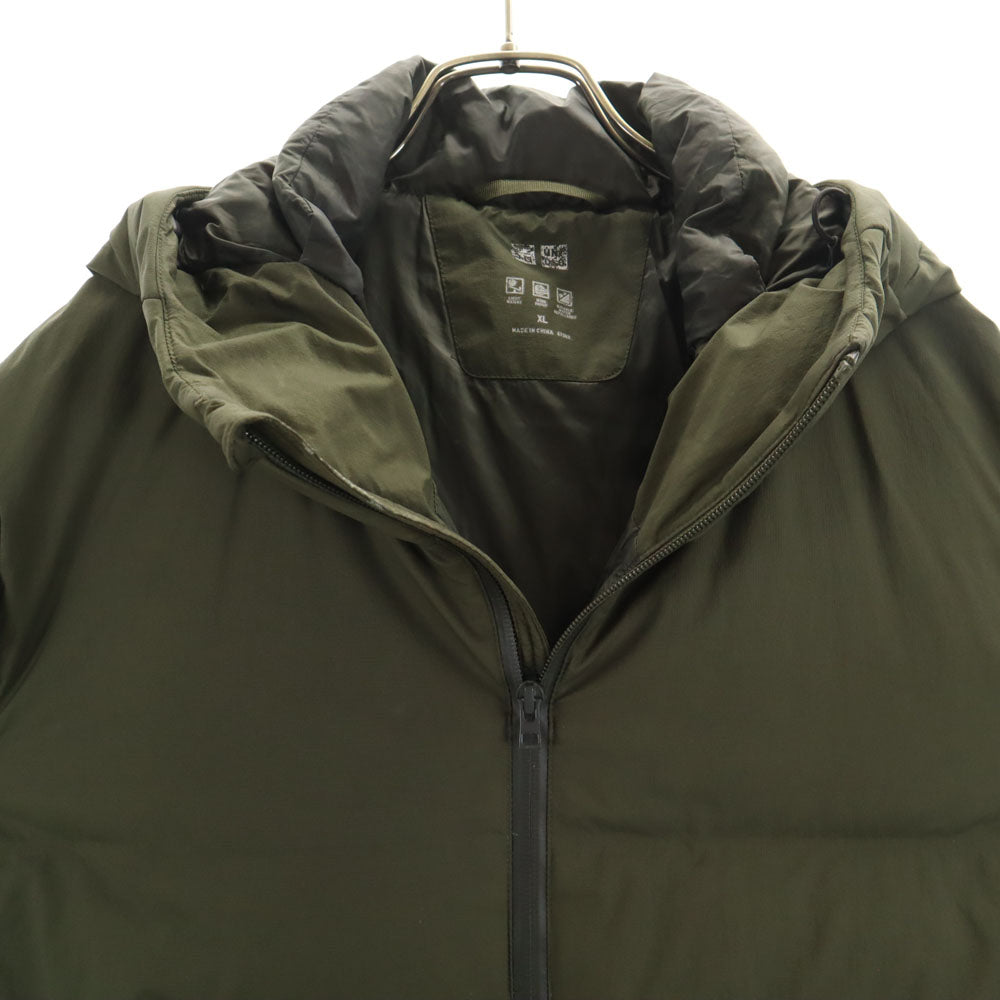 UNIQLO ユニクロ シームレス ダウンジャケット XL カーキ メンズ