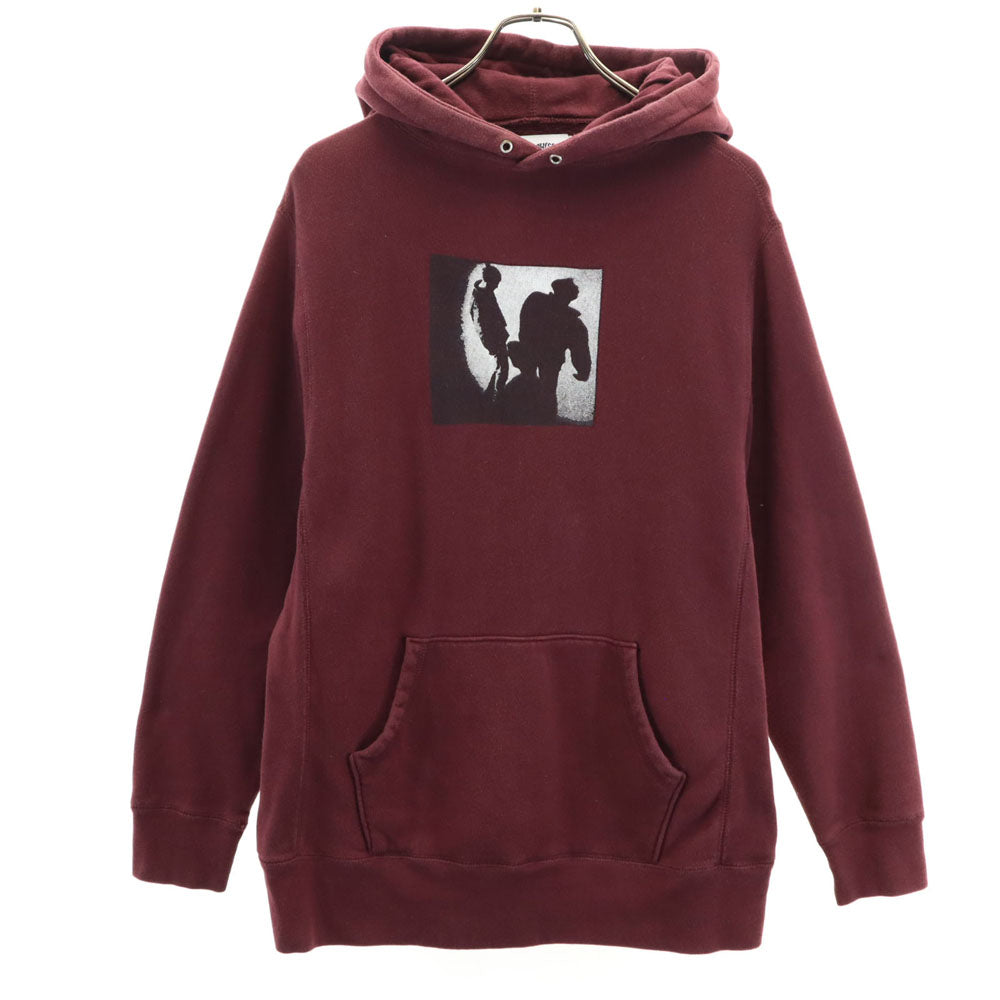 ファッキングオーサム 長袖 ジップアップ パーカー M ワインレッド 裏起毛 メンズ