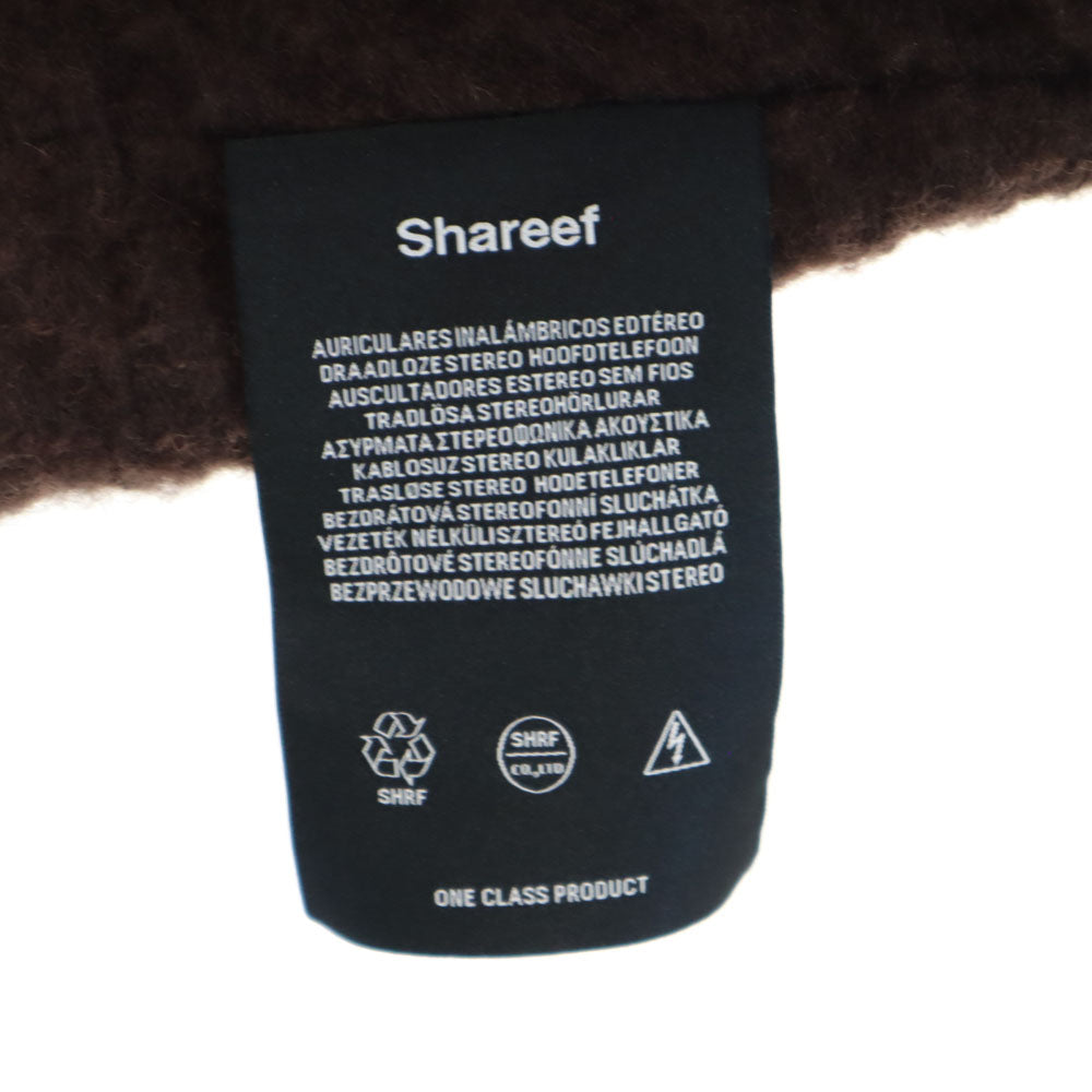 SHAREEF シャリーフ 日本製 長袖 モックネック セーター 1 ブラウン ツートンカラー レディース