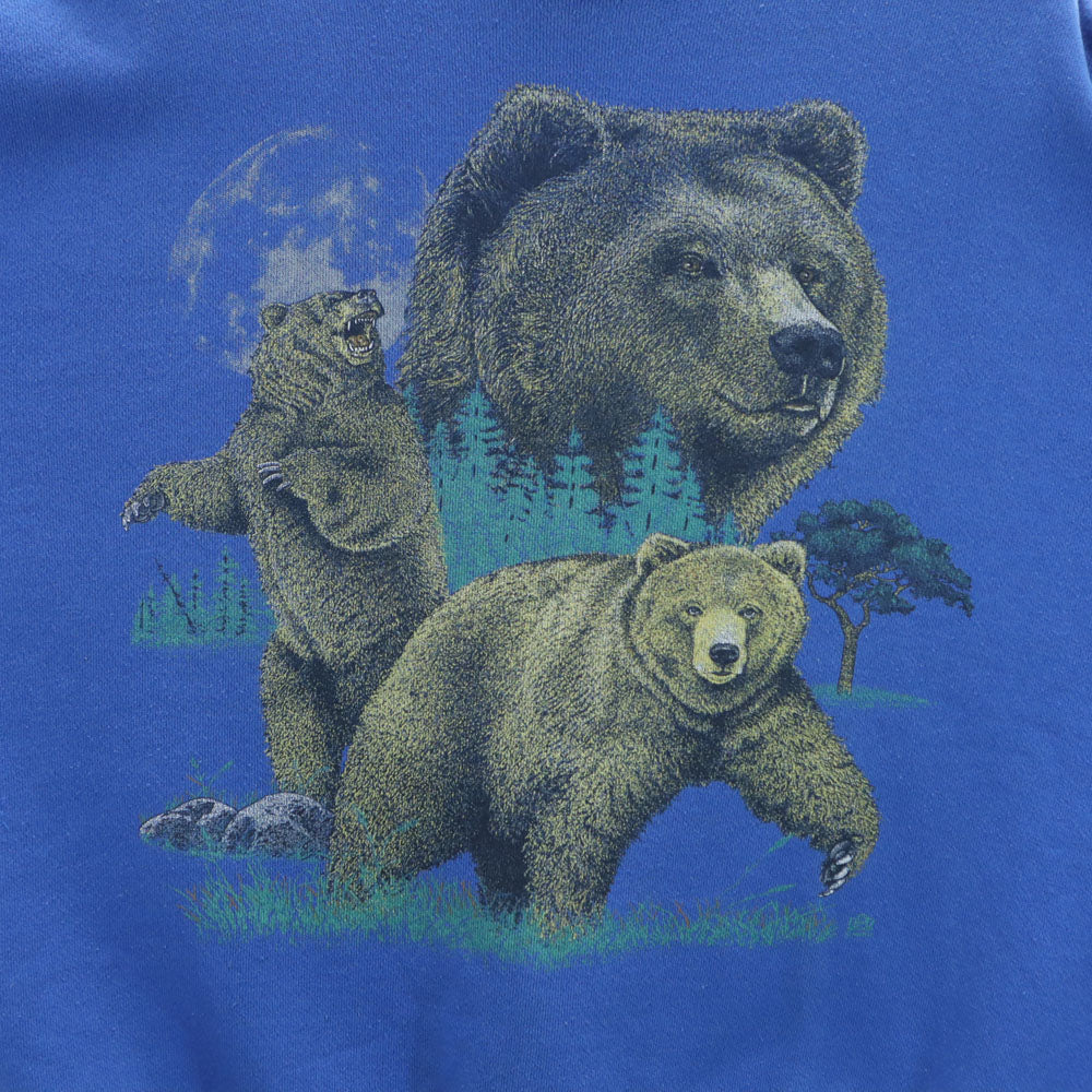 TULTEX タルテックス 90s オールド USA製 長袖 スウェット 2XL ブルー 裏起毛 トレーナー メンズ