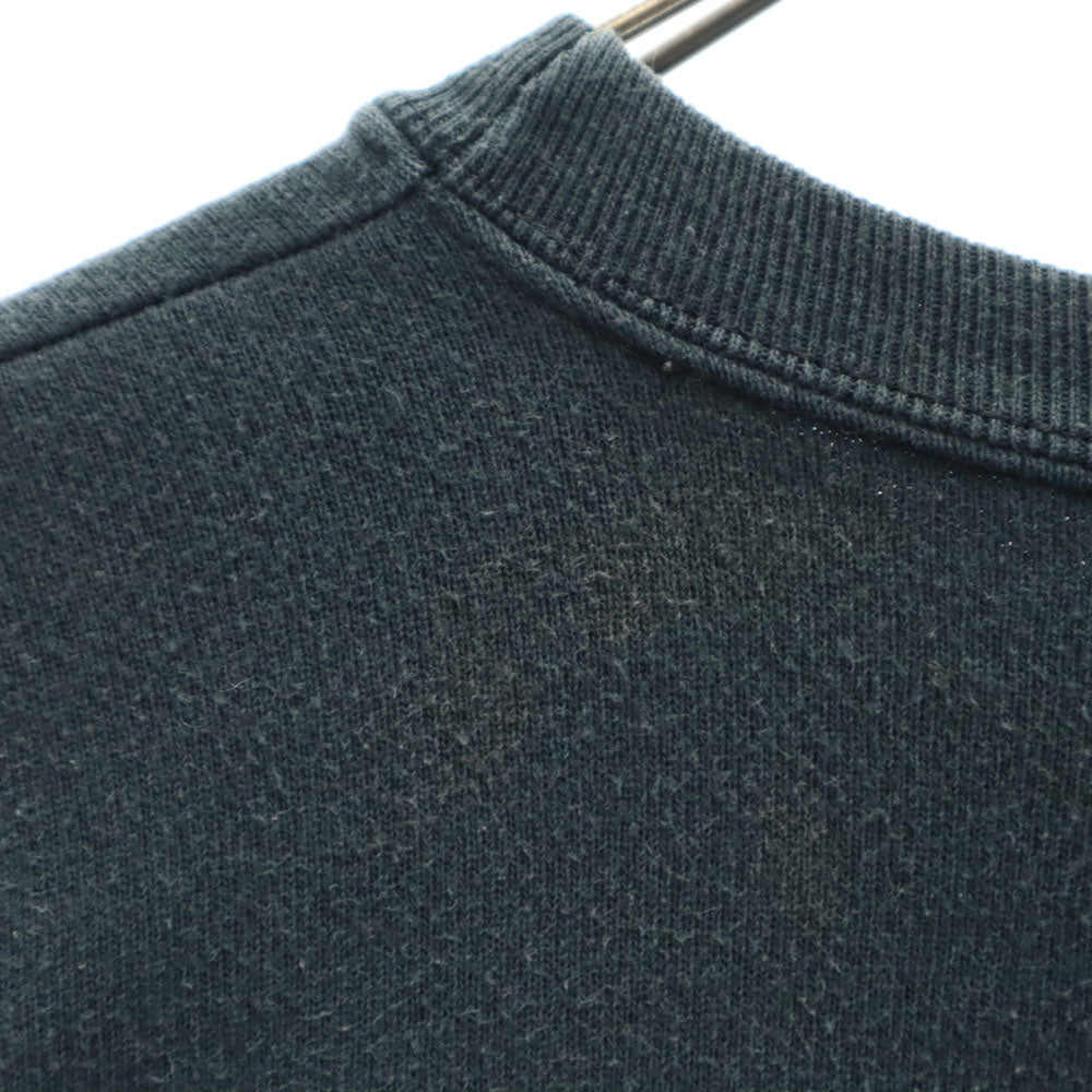 COTTON DELUXE FLEECE 90s オールド USA製 アニマルプリント 長袖 スウェット S ブラック 裏起毛 トレーナー メンズ