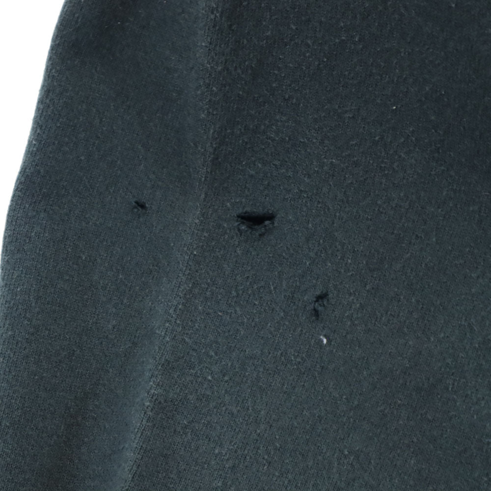 COTTON DELUXE FLEECE 90s オールド USA製 アニマルプリント 長袖 スウェット S ブラック 裏起毛 トレーナー メンズ