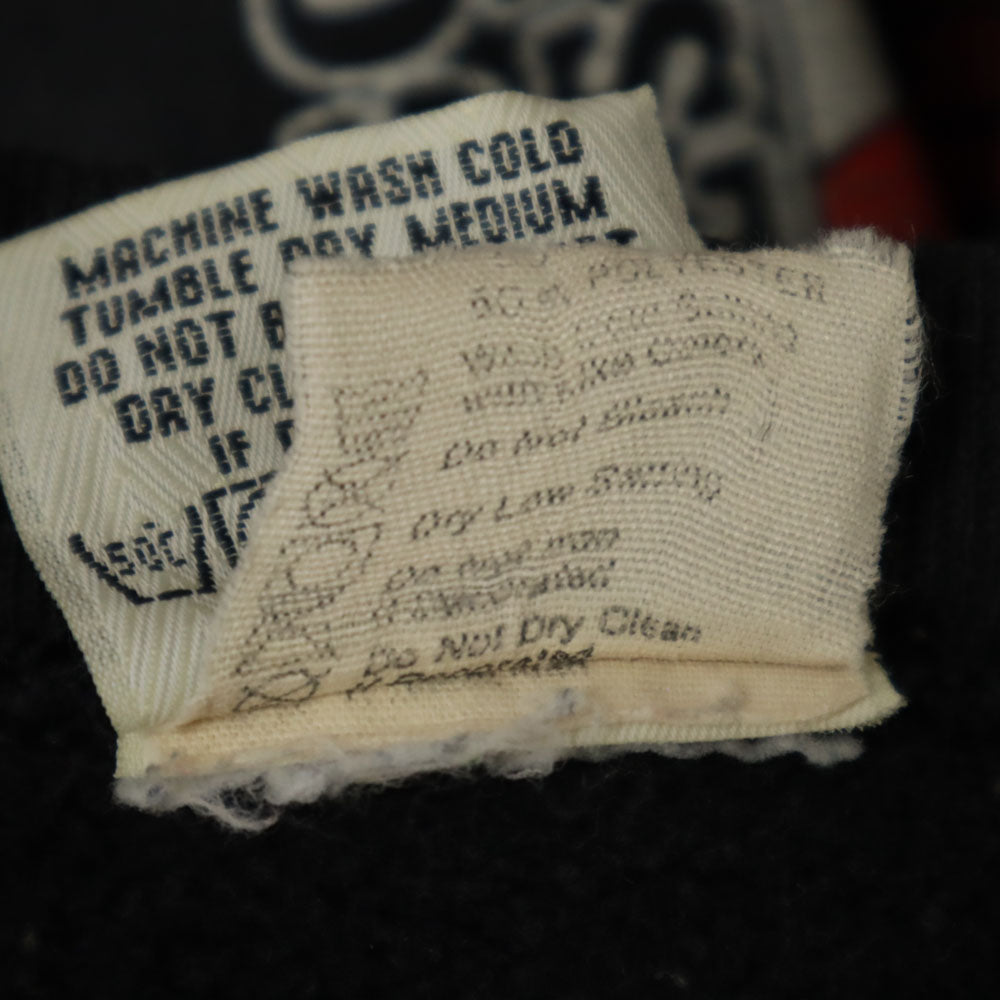 NUTMEG ナツメグ 90s オールド USA製 マイケルジョーダン 長袖 スウェット L ブラック 裏起毛 トレーナー メンズ