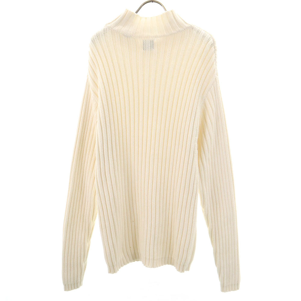 GAP ギャップ 90s オールド 紺タグ 長袖 モックネック セーター L ホワイト ニット メンズ