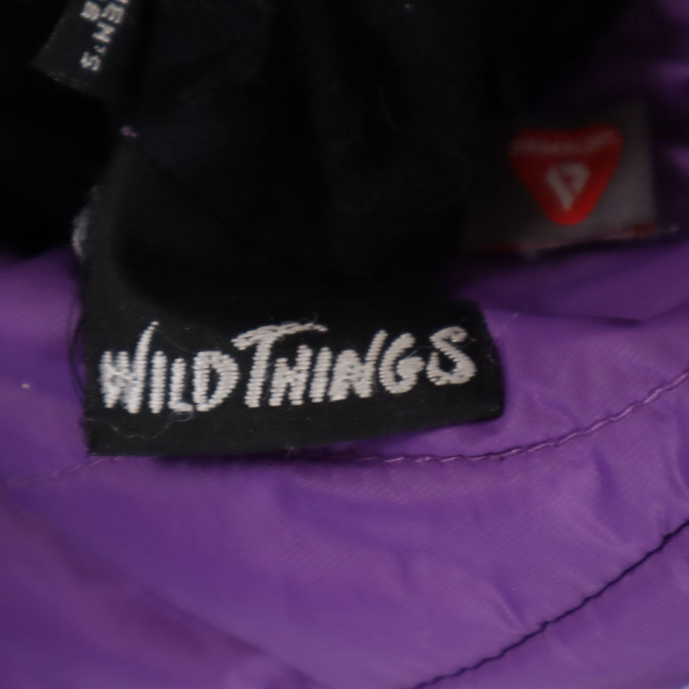 WILDTHINGS ワイルドシングス リバーシブル プリマロフト 中綿ジャケット パープル レディース