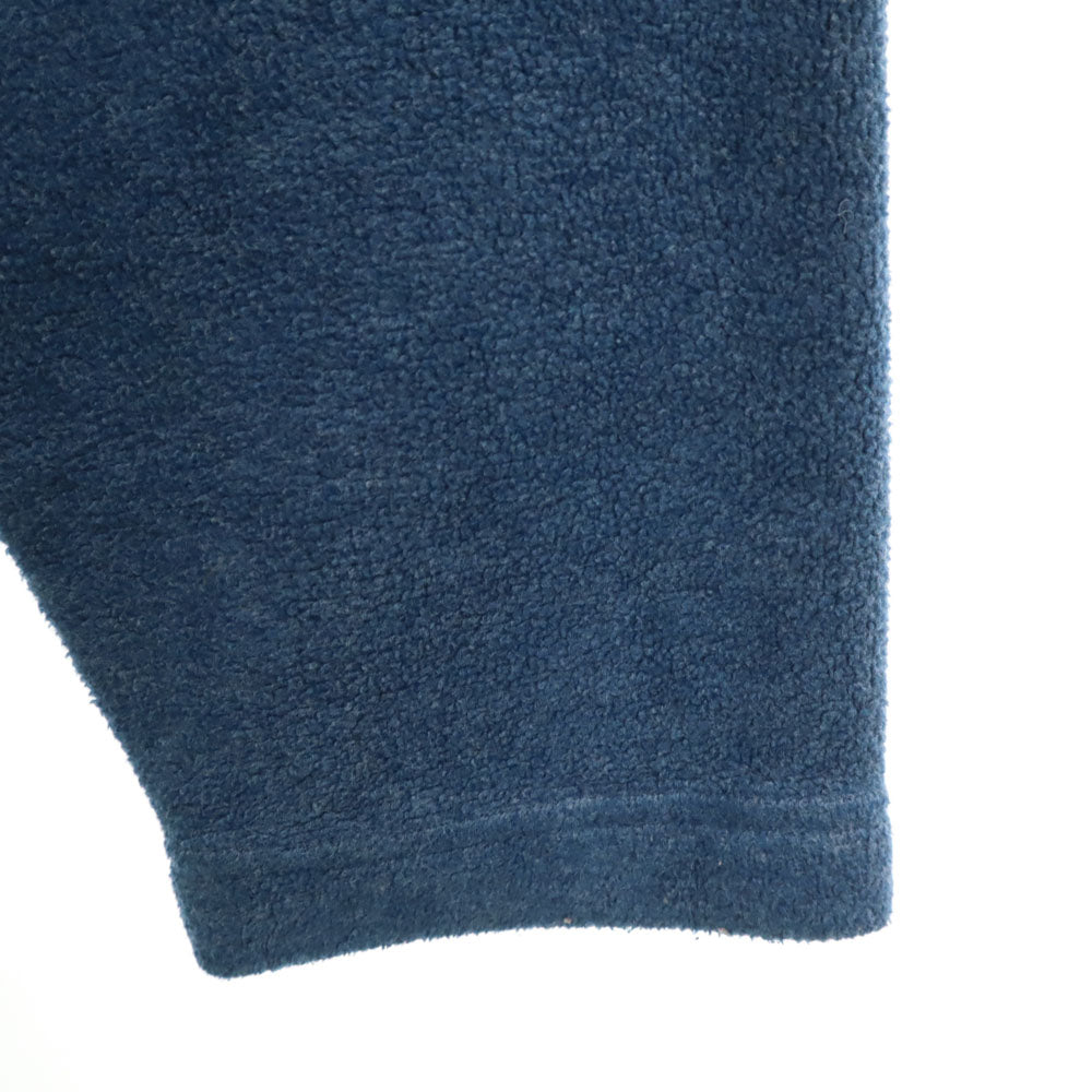 adidas アディダス 80s 90s オールド シンガポール製 万国旗タグ バックプリント 長袖 フリース カットソー M ブルー メンズ