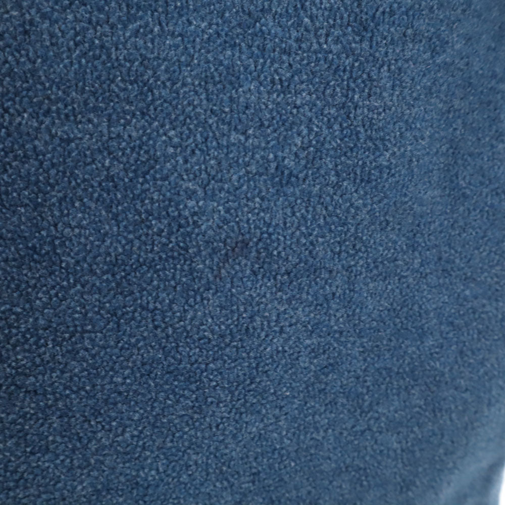 adidas アディダス 80s 90s オールド シンガポール製 万国旗タグ バックプリント 長袖 フリース カットソー M ブルー メンズ