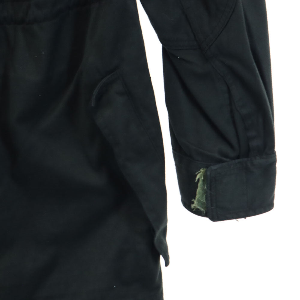 Belgium Army ベルギー軍 70s ヴィンテージ M-64 黒染め フーデッド フィールドジャケット 2F ブラック ユーロミリタリー メンズ