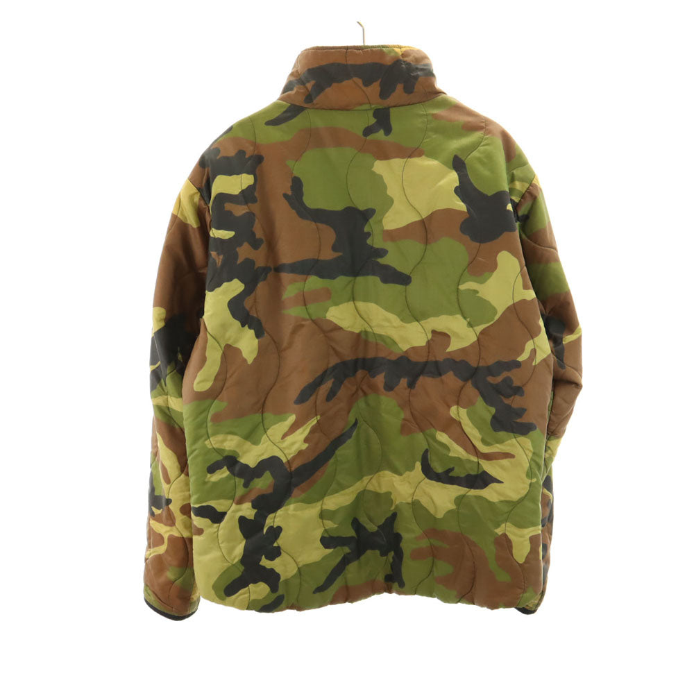 WILDTHINGS ワイルドシングス USA製 プリマロフト カモフラ柄 リバーシブル キルティングジャケット M ブラウン 他 中綿入り 迷彩 メンズ
