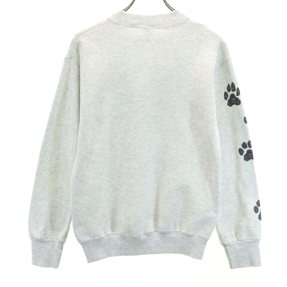 Little Brownie 80s 90s オールドUSA製 長袖 シベリアンハスキープリント スウェット S グレー トレーナー 裏起毛 メンズ