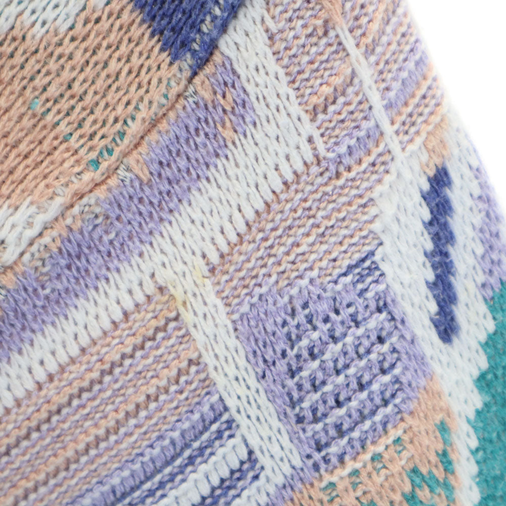 PRONTO UOMO 90s イタリア製 オールド 総柄 長袖 セーター 48 ホワイト 他 ニット メンズ