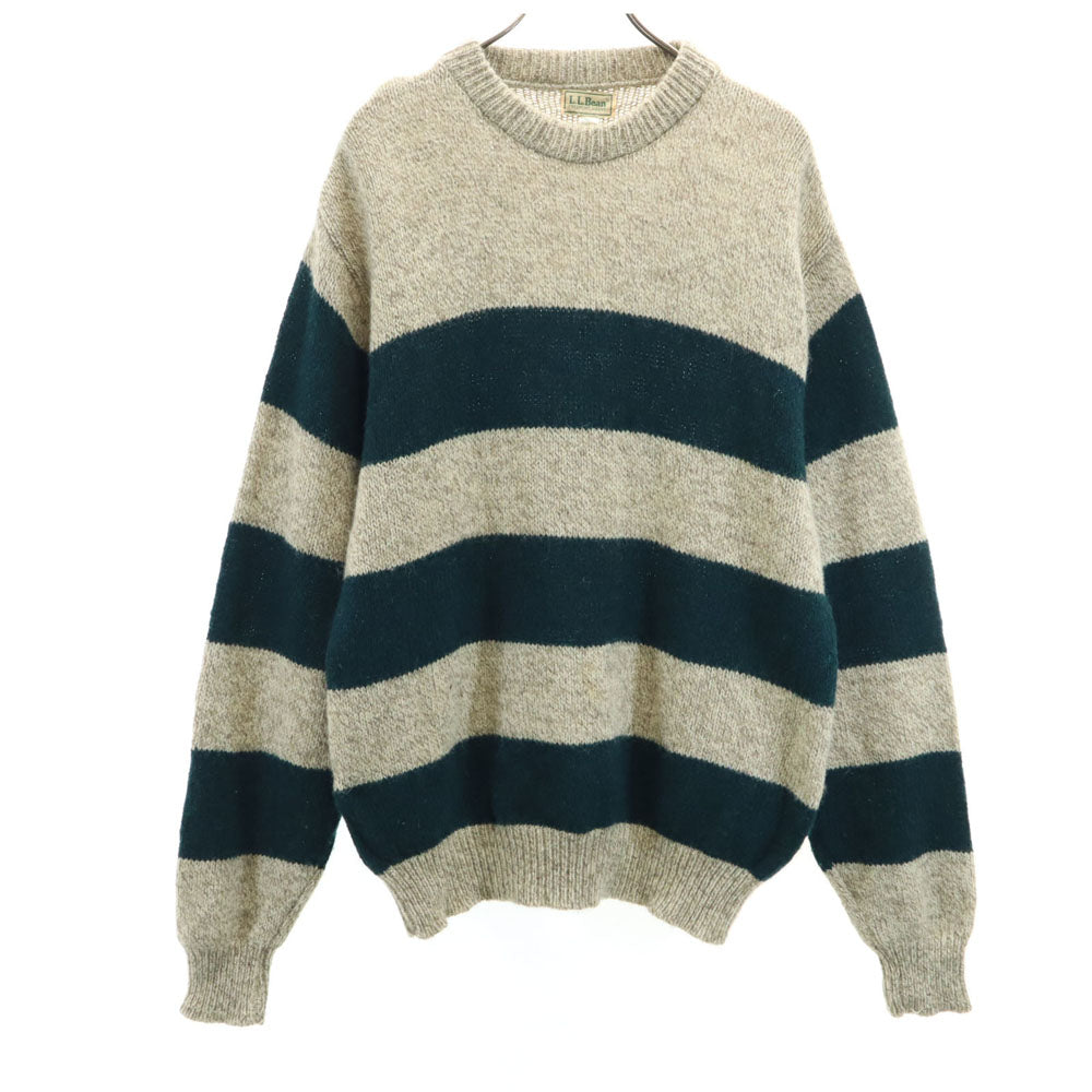 エルエルビーン 80s ヴィンテージ USA製 ウールブレンド ボーダー柄