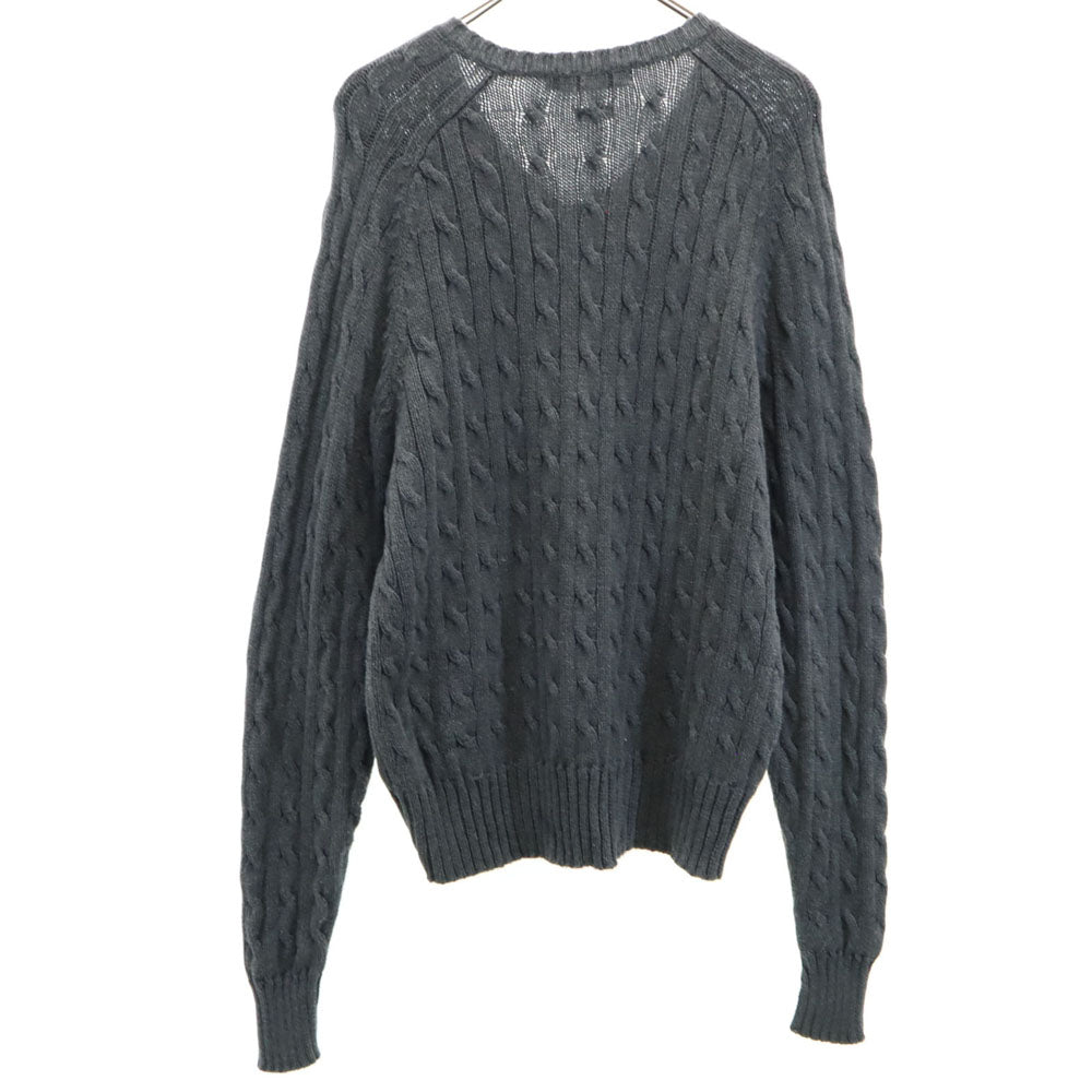 Polo by Ralph Lauren ポロバイラルフローレン 90s オールド 長袖 セーター M グレー ニット メンズ