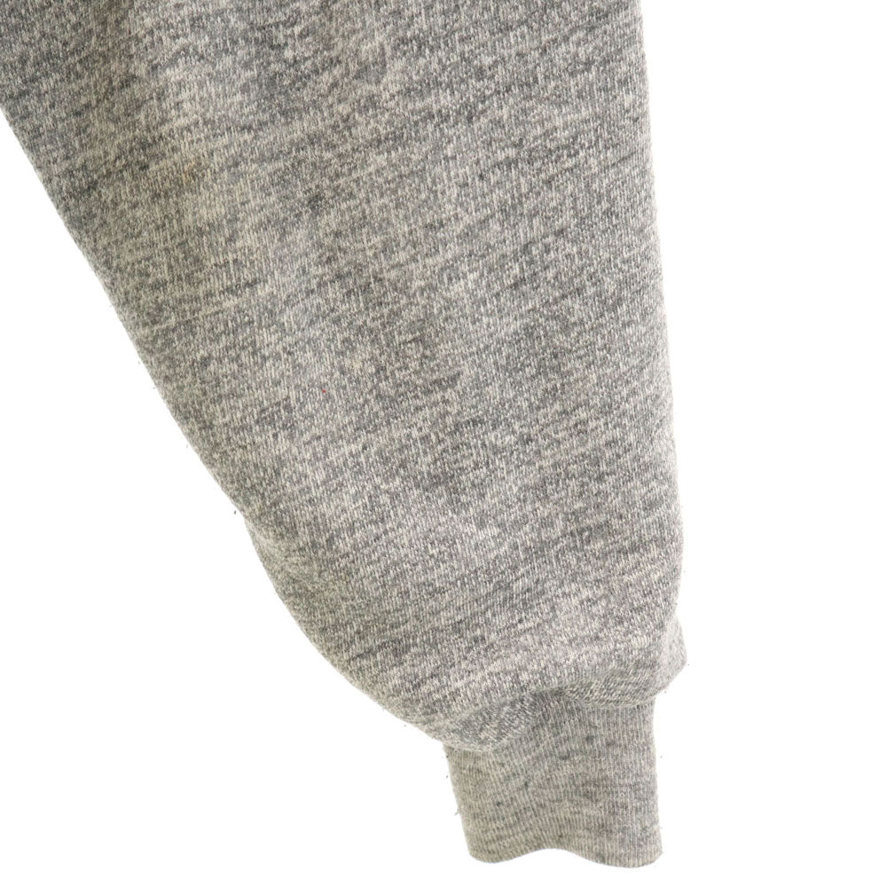 マクレガー 80s ヴィンテージ ルーマニア製 片爪YKK 長袖 裏地サーマル ジップパーカー M グレー McGregor 染み込みプリント メンズ