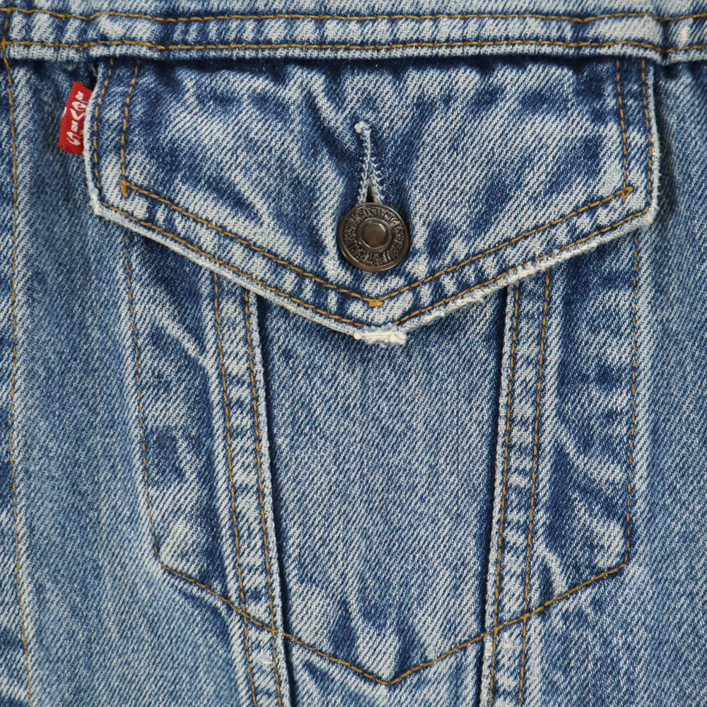 Levi's リーバイス 90s 70503-02 オールド チュニジア製 ユーロ ハンドウォーマポケット デニムジャケット L ブルー ユーロリーバイス ビッグサイズ メンズ
