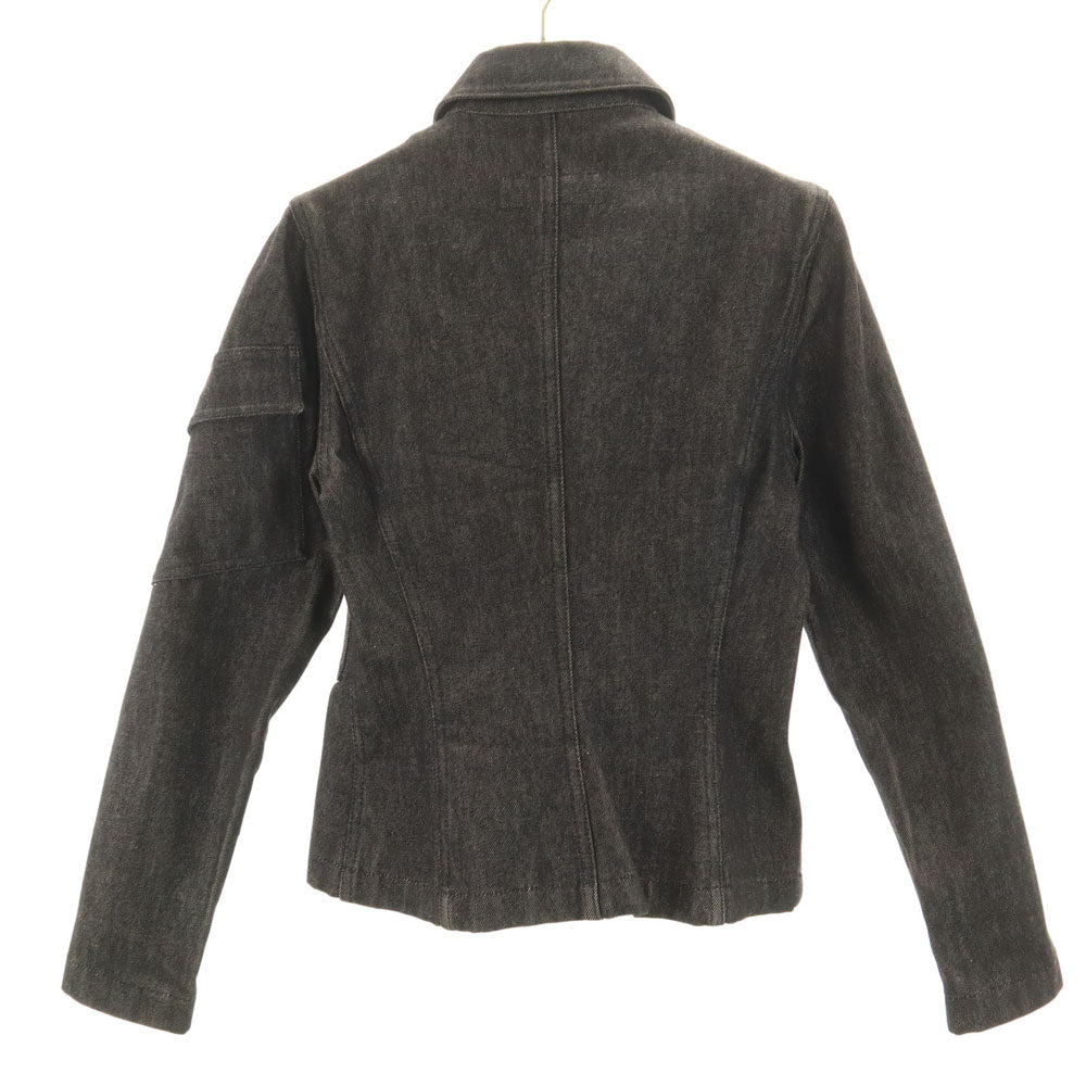 GUCCI グッチ イタリア製 デニムジャケット 38 ブラック レディース