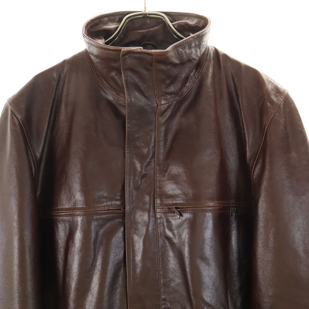 イクシーズ 牛革 レザージャケット L ブラウン IXI:Z メンズ