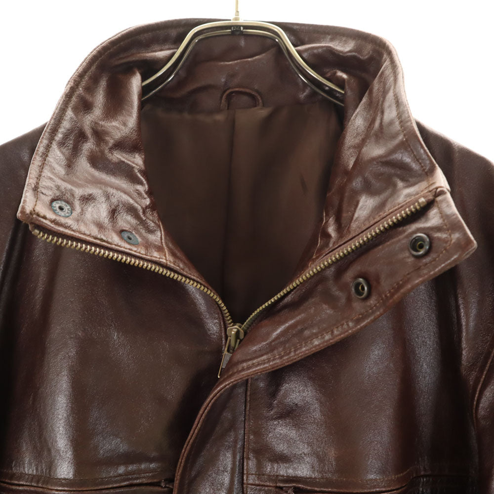 イクシーズ 牛革 レザージャケット L ブラウン IXI:Z メンズ