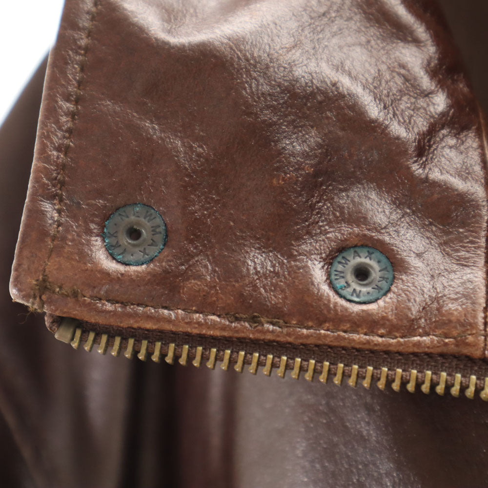 イクシーズ 牛革 レザージャケット L ブラウン IXI:Z メンズ