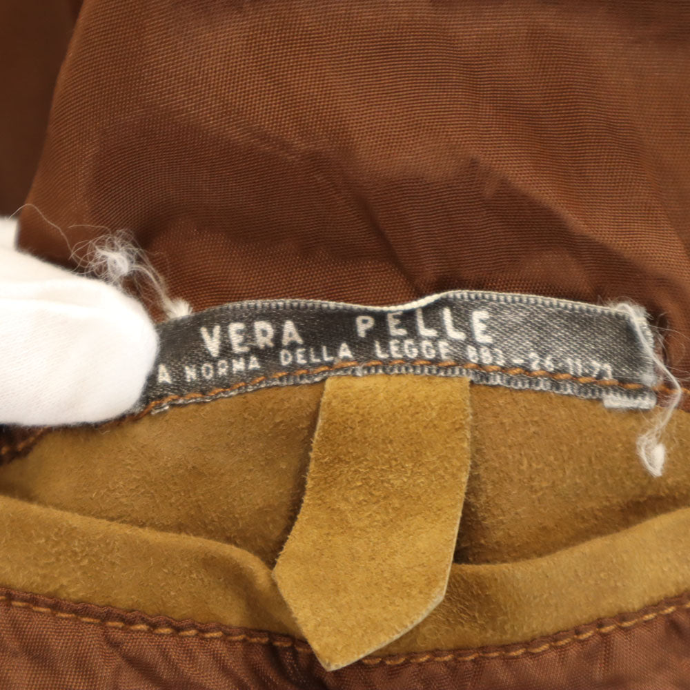 ベラペレ 90s オールド スエードレザージャケット ベージュ VERA PELLE ブルゾン メンズ
