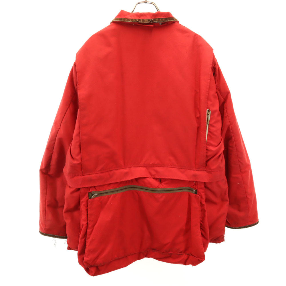 テンエックス 70s ヴィンテージ USA製 デカタロン グースダウン ハンティングジャケット L レッド 裏キルティング メンズ
