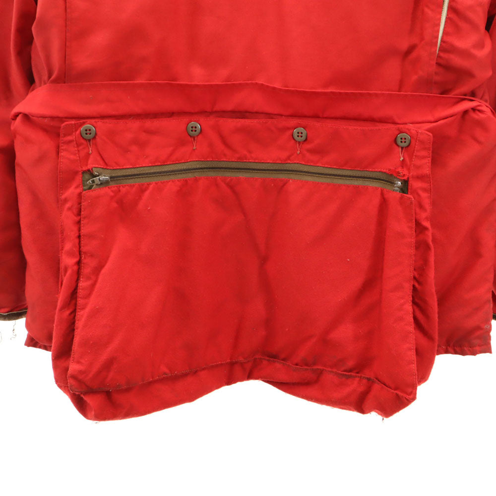 テンエックス 70s ヴィンテージ USA製 デカタロン グースダウン ハンティングジャケット L レッド 裏キルティング メンズ