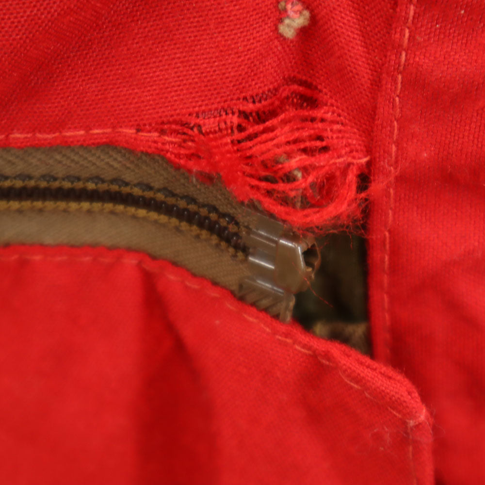 テンエックス 70s ヴィンテージ USA製 デカタロン グースダウン ハンティングジャケット L レッド 裏キルティング メンズ