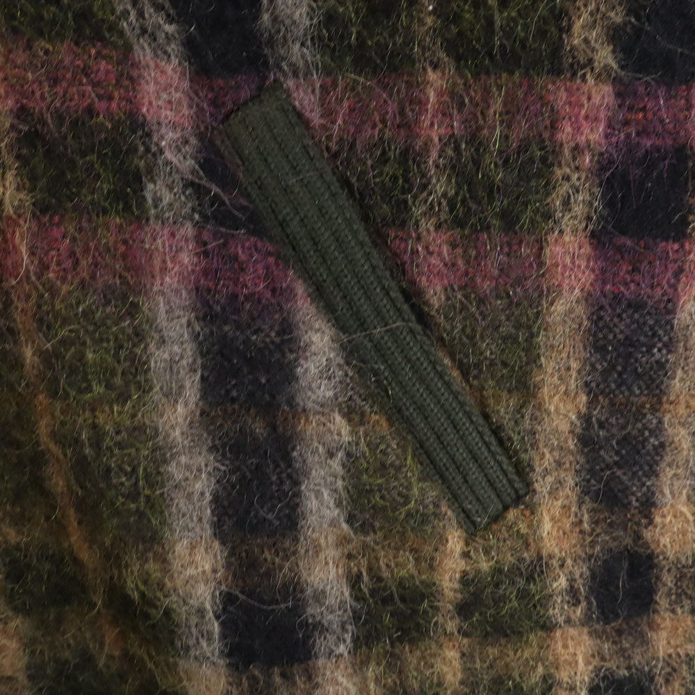 ドルチェアンドガッバーナ ルーマニア製 チェック柄 7分袖 ポンチョ 36 グリーン DOLCE&GABBANA レディース