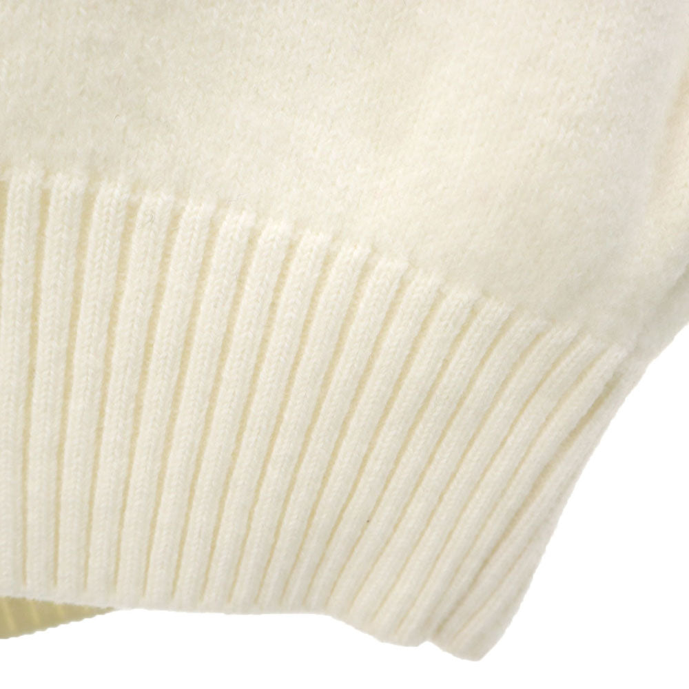 アミ ブルガリア製 長袖 セーター S ホワイト ami ニット レディース