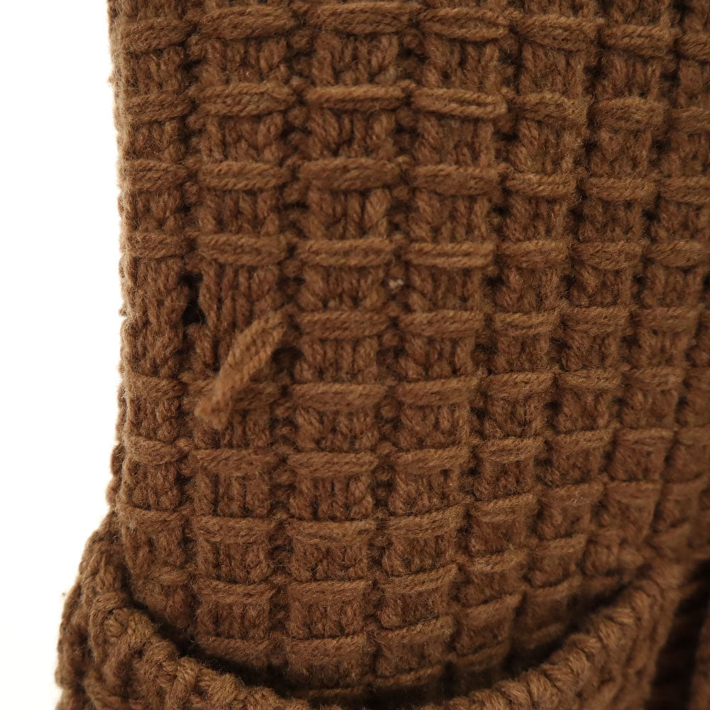 パニカーレ イタリア製 ウール ニット テーラードジャケット 42 ブラウン系 レディース