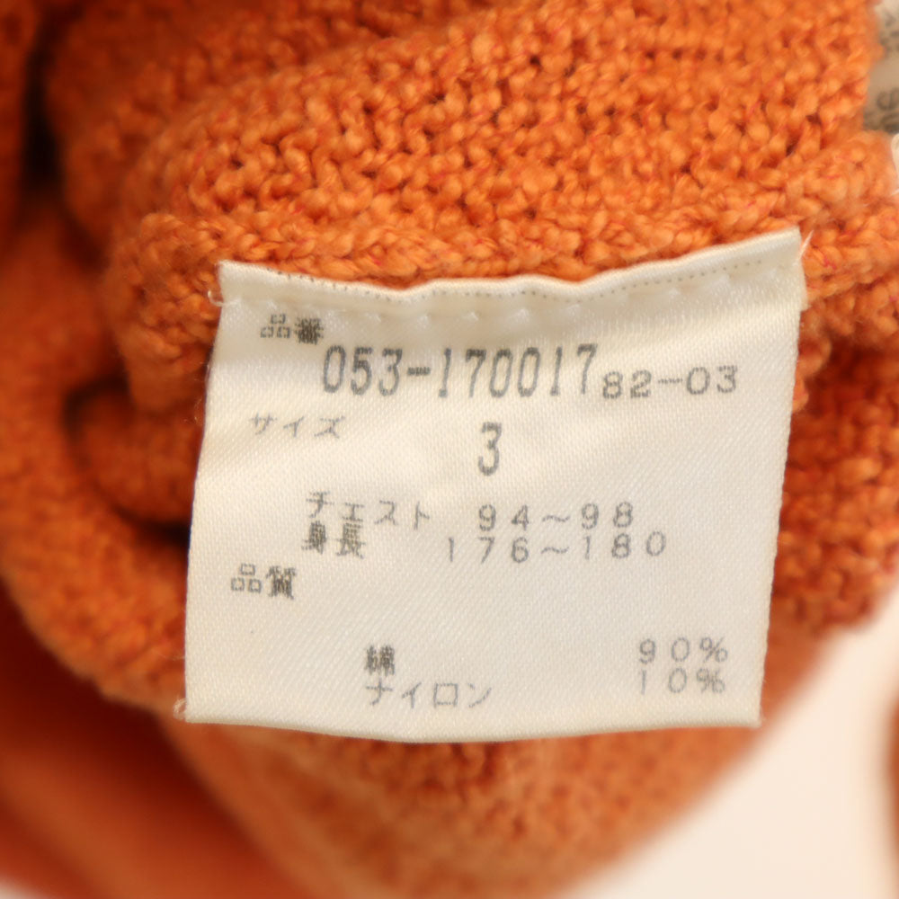PEARLY GATES パーリーゲイツ ゴルフ 長袖 ニット 3 オレンジ セーター メンズ