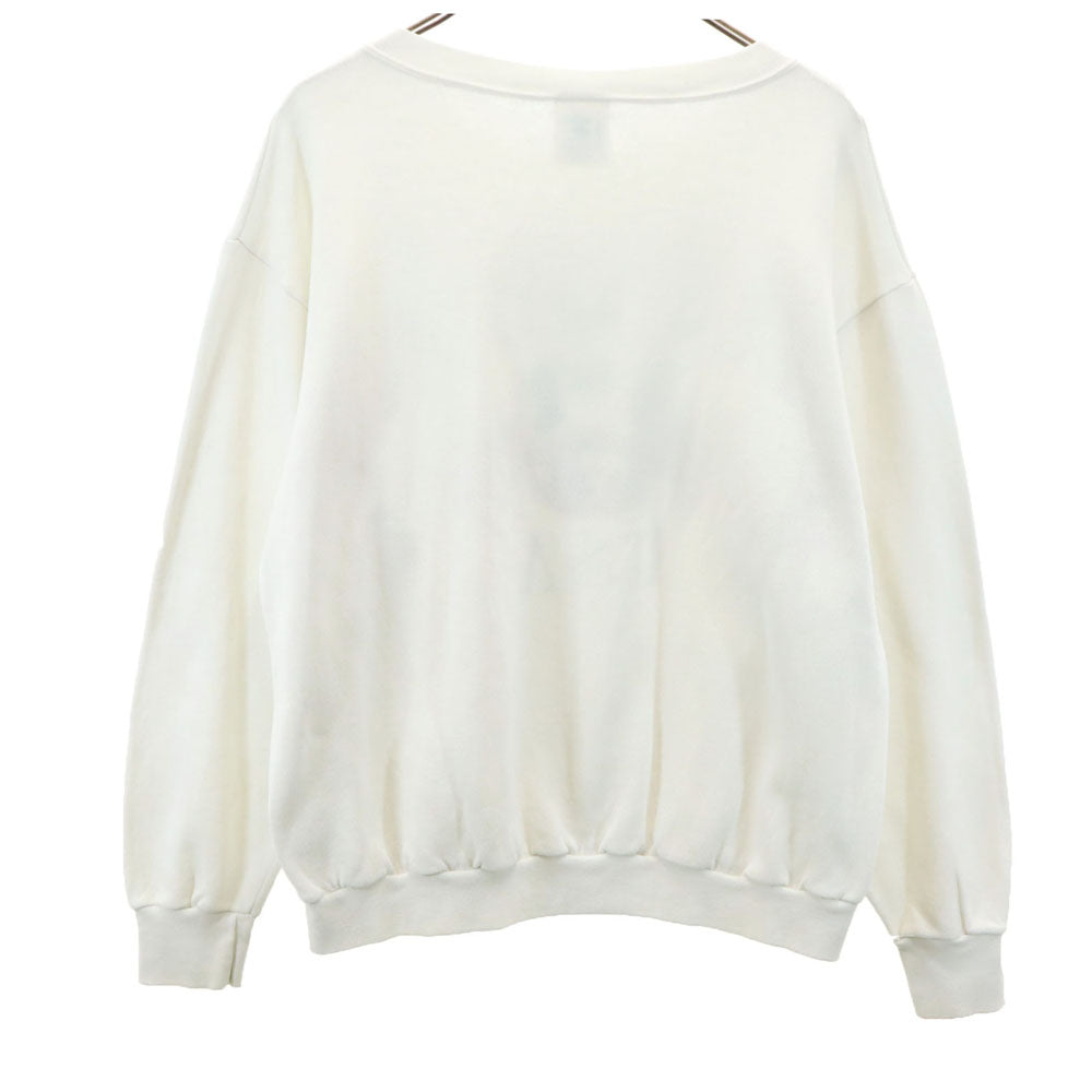 DELTA デルタ 90s オールド USA製 長袖 トレーナー L ホワイト スウェット 裏起毛 メンズ