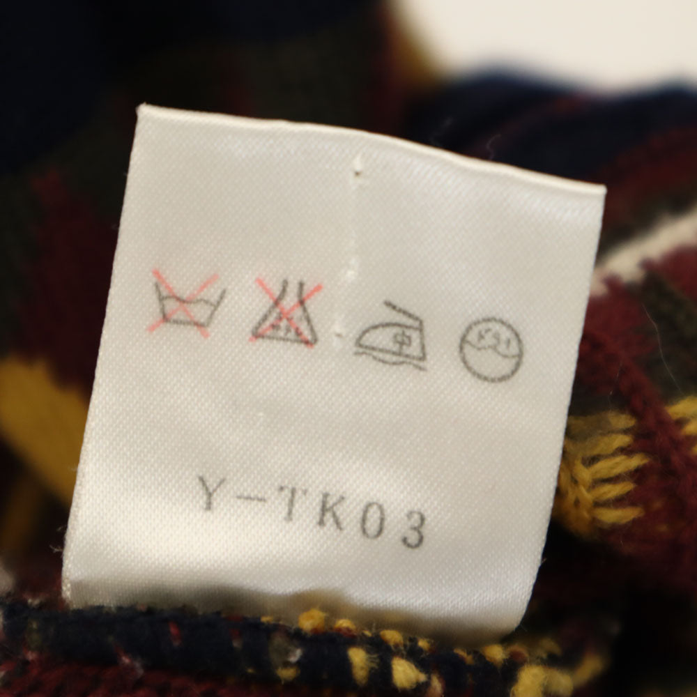 クリスチャンディオールスポーツ 90s ウールブレンド オールド モヘア混 アーガイル柄 長袖 セーター L ネイビー Christian Dior SPORTS ニット メンズ