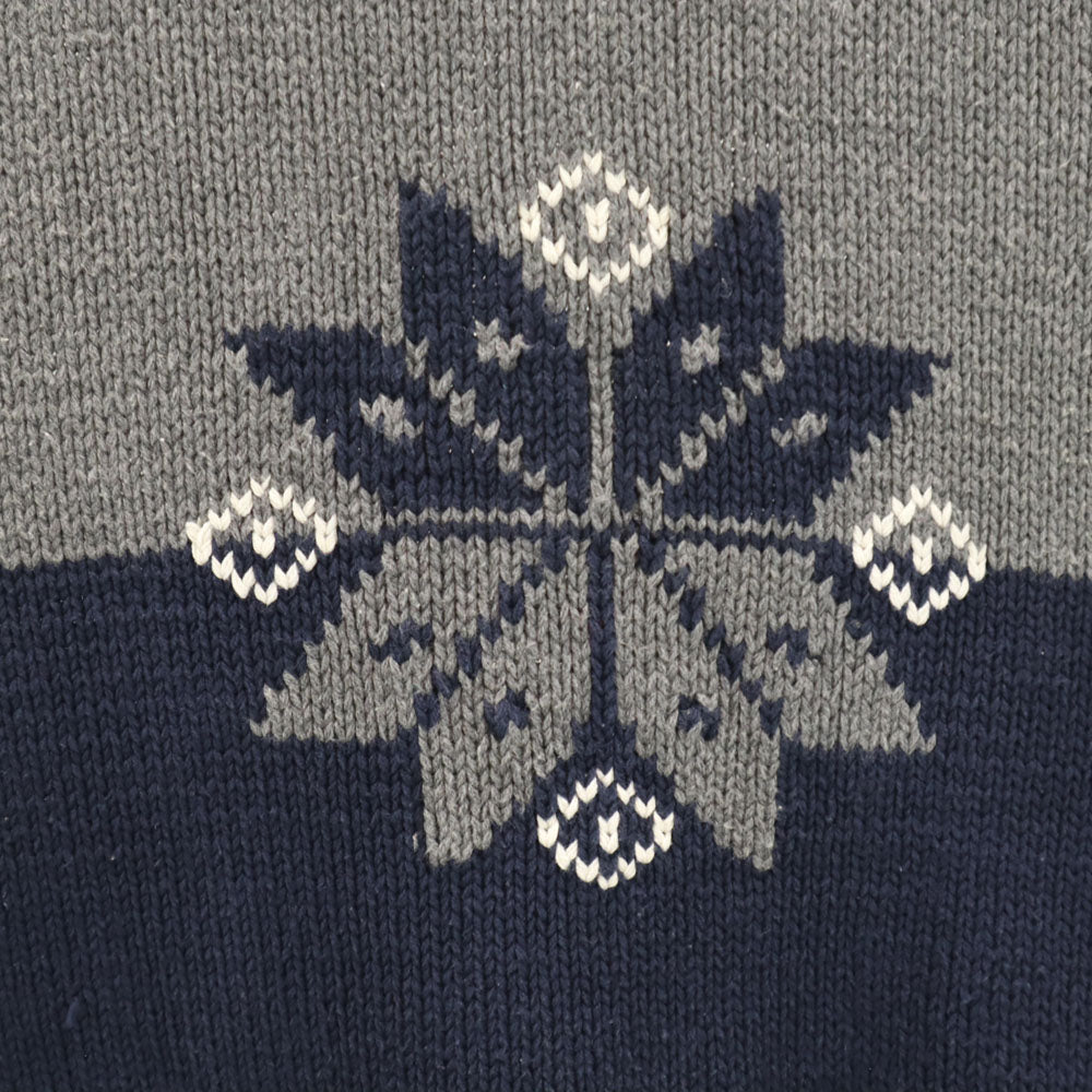 GAP ギャップ 90s オールド ノルディック柄 長袖 セーター L グレー ニット メンズ