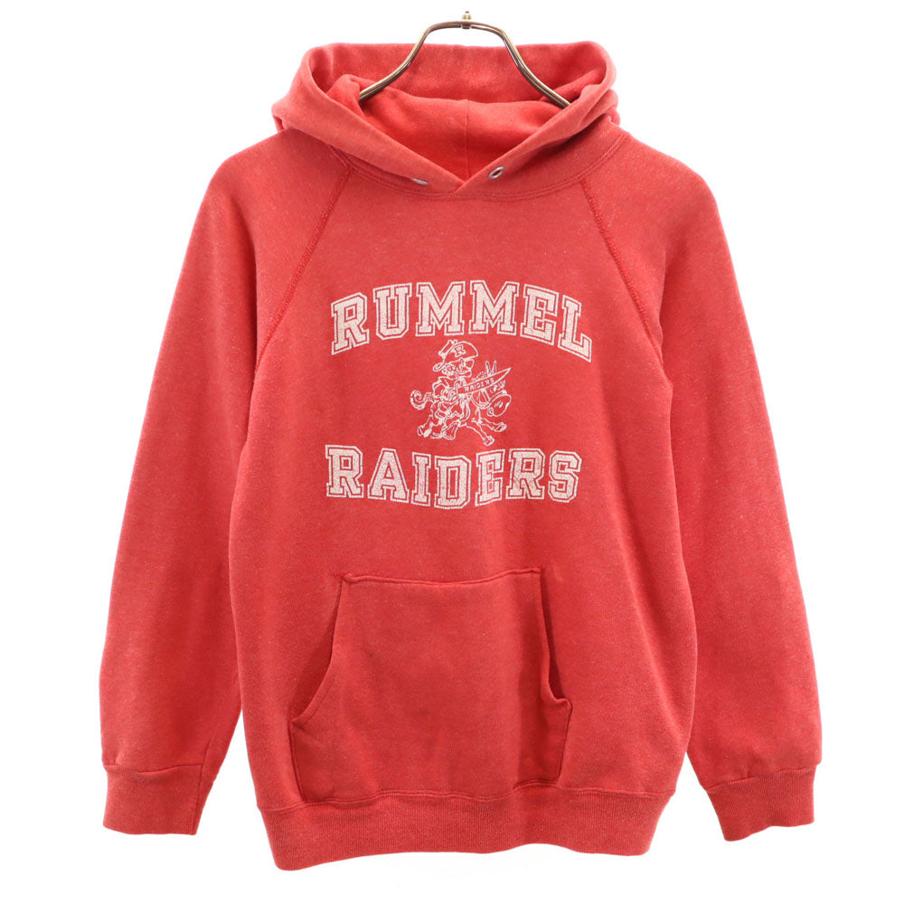 Champion チャンピオン 80s USA製 トリコタグ ヴィンテージ 長袖 スウェットパーカー M レッド系 レディース