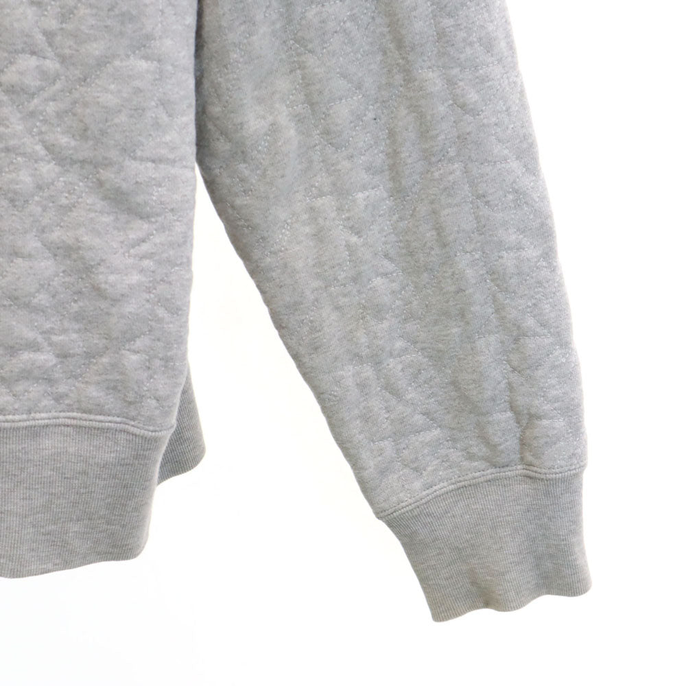 A BATHING APE アベイシングエイプ 日本製 スター柄 長袖 スウェット ジップパーカー M グレー キルティング メンズ