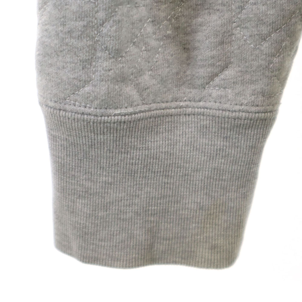 A BATHING APE アベイシングエイプ 日本製 スター柄 長袖 スウェット ジップパーカー M グレー キルティング メンズ